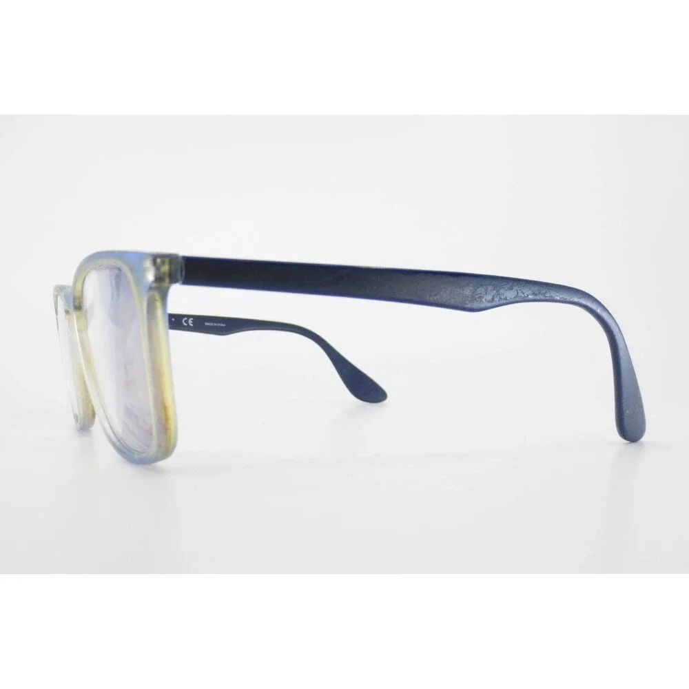 Ray-Ban RB 7074 5601 Square Eyeglasses Blue Yellow Gradient 50-18-145 Eyewear